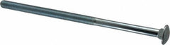 Value Collection - 1/2-13 UNC 10" Length Under Head, Standard Square Neck, Carriage Bolt - Grade 2 Steel, Zinc-Plated Finish - USA Tool & Supply