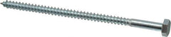 Value Collection - 1/4" Screw, 5" Length Under Head, Steel, Hex Head Lag Screw - Zinc Plated, Grade 2 - USA Tool & Supply