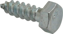 Value Collection - 5/16" Screw, 1" Length Under Head, Steel, Hex Head Lag Screw - Zinc Plated, Grade 2 - USA Tool & Supply
