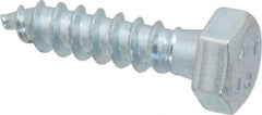 Value Collection - 5/16" Screw, 1-1/4" Length Under Head, Steel, Hex Head Lag Screw - Zinc Plated, Grade 2 - USA Tool & Supply