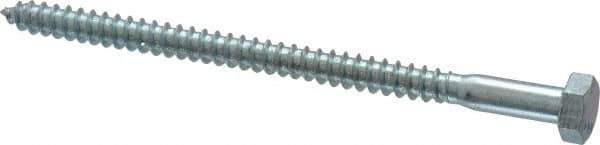 Value Collection - 5/16" Screw, 5" Length Under Head, Steel, Hex Head Lag Screw - Zinc Plated, Grade 2 - USA Tool & Supply