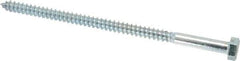 Value Collection - 5/16" Screw, 6" Length Under Head, Steel, Hex Head Lag Screw - Zinc Plated, Grade 2 - USA Tool & Supply