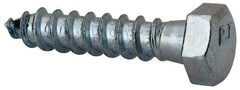 Value Collection - 3/8" Screw, 1-3/4" Length Under Head, Steel, Hex Head Lag Screw - Zinc Plated, Grade 2 - USA Tool & Supply