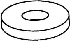Value Collection - 3" Screw, Grade 2 Steel USS Flat Washer - 3.115" ID x 5.565" OD, 0.327" Thick, Galvanized Finish - USA Tool & Supply
