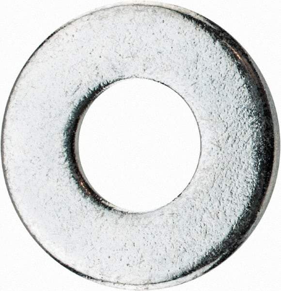 Value Collection - 1/4" Screw, Steel USS Flat Washer - 5/16" ID x 3/4" OD, 1/16" Thick, Zinc-Plated Finish - USA Tool & Supply
