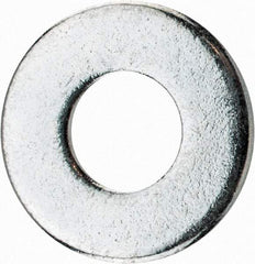 Value Collection - 1/4" Screw, Steel USS Flat Washer - 5/16" ID x 3/4" OD, 1/16" Thick, Zinc-Plated Finish - USA Tool & Supply