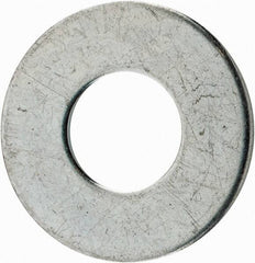 Value Collection - 3/8" Screw, Steel USS Flat Washer - 7/16" ID x 1" OD, 5/64" Thick, Zinc-Plated Finish - USA Tool & Supply