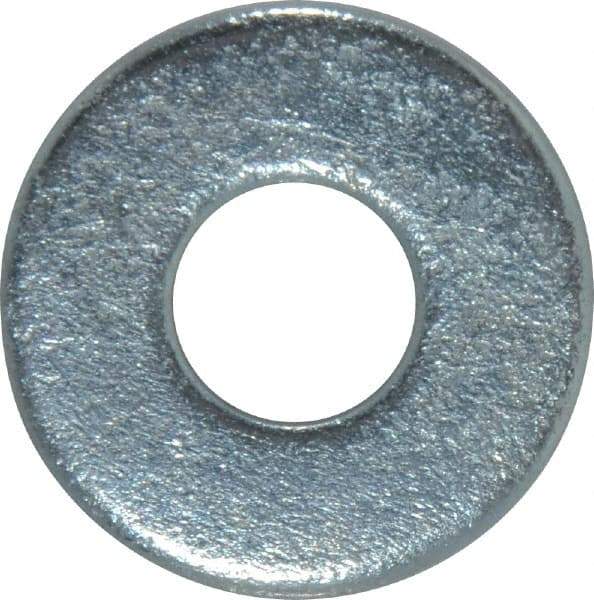 Value Collection - 7/16" Screw, Steel USS Flat Washer - 1/2" ID x 1-1/4" OD, 5/64" Thick, Zinc-Plated Finish - USA Tool & Supply