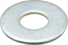 Value Collection - 1/2" Screw, Steel USS Flat Washer - 9/16" ID x 1-3/8" OD, 7/64" Thick, Zinc-Plated Finish - USA Tool & Supply