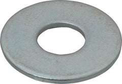 Value Collection - 5/8" Screw, Steel USS Flat Washer - 11/16" ID x 1-3/4" OD, 9/64" Thick, Zinc-Plated Finish - USA Tool & Supply