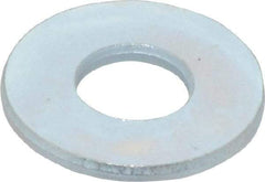 Value Collection - 1/4" Screw, Steel USS Flat Washer - 5/16" ID x 3/4" OD, 1/16" Thick, Zinc-Plated Finish - USA Tool & Supply