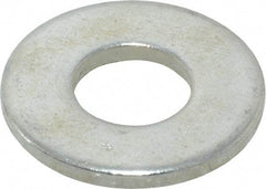 Value Collection - 3/8" Screw, Steel USS Flat Washer - 7/16" ID x 1" OD, 0.0781" Thick, Zinc-Plated Finish - USA Tool & Supply
