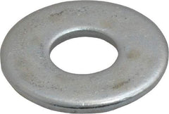 Value Collection - 7/16" Screw, Steel USS Flat Washer - 1/2" ID x 1-1/4" OD, 0.0781" Thick, Zinc-Plated Finish - USA Tool & Supply