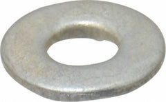 Value Collection - #8 Screw, Steel SAE Flat Washer - 3/16" ID x 7/16" OD, 3/64" Thick, Zinc-Plated Finish - USA Tool & Supply