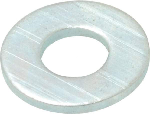 Value Collection - #12 Screw, Steel SAE Flat Washer - 1/4" ID x 9/16" OD, 1/16" Thick, Zinc-Plated Finish - USA Tool & Supply