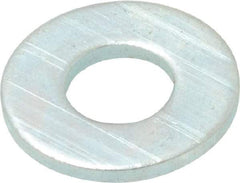 Value Collection - #12 Screw, Steel SAE Flat Washer - 1/4" ID x 9/16" OD, 1/16" Thick, Zinc-Plated Finish - USA Tool & Supply