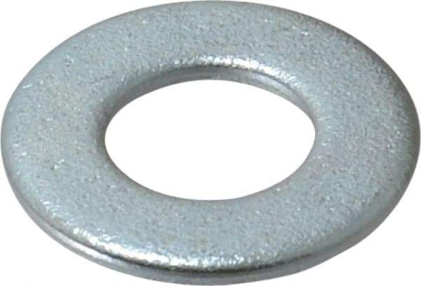 Value Collection - 1/2" Screw, Steel SAE Flat Washer - 17/32" ID x 1-1/16" OD, 3/32" Thick, Zinc-Plated Finish - USA Tool & Supply