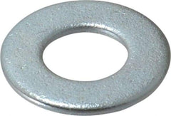 Value Collection - 1/2" Screw, Steel SAE Flat Washer - 17/32" ID x 1-1/16" OD, 3/32" Thick, Zinc-Plated Finish - USA Tool & Supply