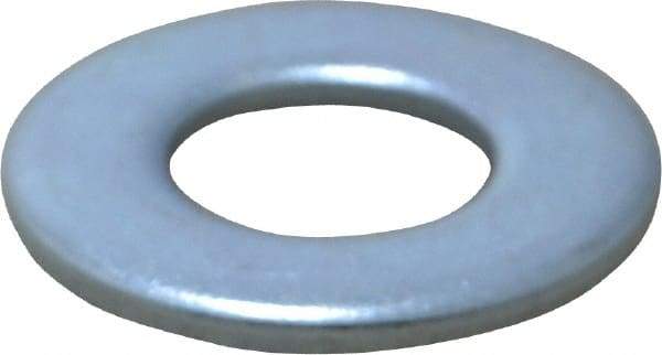 Value Collection - 5/8" Screw, Steel SAE Flat Washer - 21/32" ID x 1-5/16" OD, 3/32" Thick, Zinc-Plated Finish - USA Tool & Supply