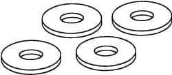 Value Collection - 1-3/8" Screw, Steel USS Flat Washer - 1-1/2" ID x 3-1/4" OD, 0.153" Thick, Zinc-Plated Finish - USA Tool & Supply