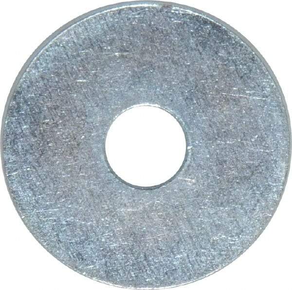 Value Collection - 5/16" Screw, Steel Fender Flat Washer - 5/16" ID x 1-1/4" OD, 0.049" Thick, Zinc-Plated Finish - USA Tool & Supply