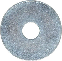 Value Collection - 5/16" Screw, Steel Fender Flat Washer - 5/16" ID x 1-1/4" OD, 0.049" Thick, Zinc-Plated Finish - USA Tool & Supply