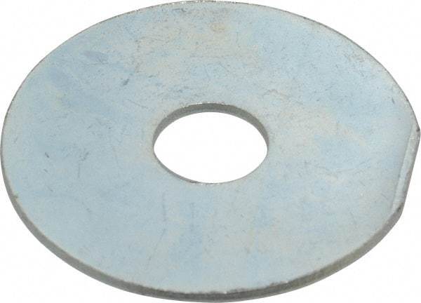 Value Collection - 1/2" Screw, Steel Fender Flat Washer - 1/2" ID x 2" OD, 0.06" Thick, Zinc-Plated Finish - USA Tool & Supply