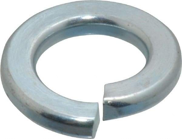 Value Collection - 5/8", 0.156" Thick Split Lock Washer - Alloy Steel, Zinc-Plated Finish, 0.628" Min ID, 0.641" Max ID, 1.073" Min OD, 1.079" Max OD - USA Tool & Supply