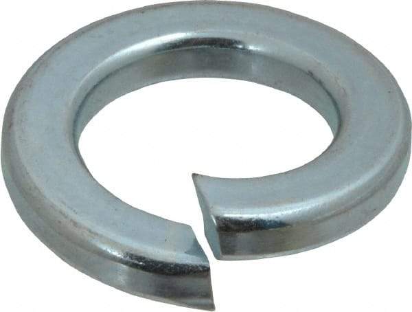 Value Collection - 7/8", 0.219" Thick Split Lock Washer - Alloy Steel, Zinc-Plated Finish, 0.878" Min ID, 0.894" Max ID, 1.459" Min OD, 1.464" Max OD - USA Tool & Supply