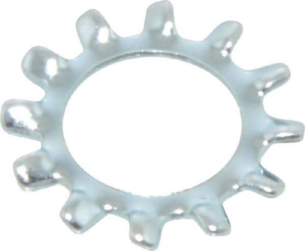 Value Collection - 3/8" Screw, 0.398" ID, Steel External Tooth Lock Washer - 0.694" OD, Zinc-Plated, Grade 2 - USA Tool & Supply
