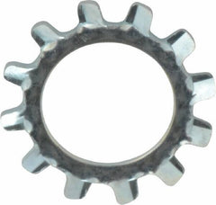 Value Collection - 7/16" Screw, 0.464" ID, Spring Steel External Tooth Lock Washer - 0.76" OD, Zinc-Plated, Grade 2 - USA Tool & Supply