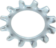 Value Collection - 1/2" Screw, 0.53" ID, Spring Steel External Tooth Lock Washer - 0.9" OD, Zinc-Plated, Grade 2 - USA Tool & Supply