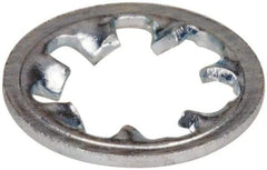 Value Collection - #6 Screw, 0.15" ID, Steel Internal Tooth Lock Washer - 0.295" OD, Zinc-Plated, Grade 2 - USA Tool & Supply
