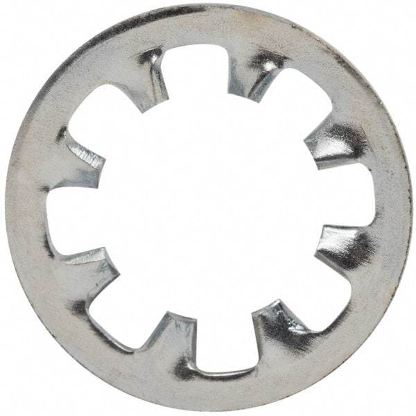 Value Collection - 5/16" Screw, 0.332" ID, Steel Internal Tooth Lock Washer - 0.61" OD, Zinc-Plated, Grade 2 - USA Tool & Supply