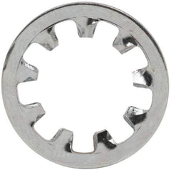 Value Collection - 3/8" Screw, 0.398" ID, Steel Internal Tooth Lock Washer - 0.692" OD, Zinc-Plated, Grade 2 - USA Tool & Supply