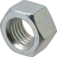 Value Collection - 3/4-10 UNC Steel Right Hand Hex Nut - 1-1/8" Across Flats, 0.6406" High, Zinc-Plated Finish - USA Tool & Supply