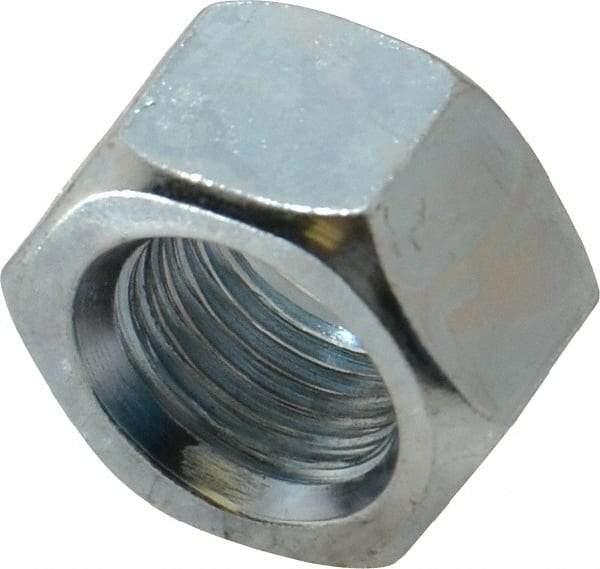 Value Collection - 1/2-20 UNF Steel Right Hand Hex Nut - 3/4" Across Flats, 7/16" High, Zinc-Plated Finish - USA Tool & Supply