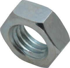 Value Collection - 5/8-11 UNC Steel Right Hand Hex Jam Nut - 15/16" Across Flats, 3/8" High, Zinc-Plated Finish - USA Tool & Supply