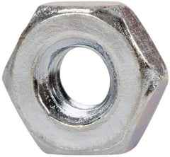 Value Collection - 7/16-20 UNF Steel Right Hand Hex Jam Nut - 11/16" Across Flats, 1/4" High, Zinc-Plated Finish - USA Tool & Supply
