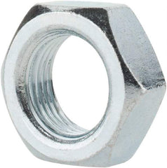 Value Collection - 5/8-18 UNF Steel Right Hand Hex Jam Nut - 15/16" Across Flats, 3/8" High, Zinc-Plated Finish - USA Tool & Supply