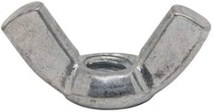 Value Collection - 1/4-20 UNC, Zinc Plated, Steel Standard Wing Nut - 1.1" Wing Span, 0.57" Wing Span - USA Tool & Supply