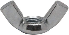 Value Collection - 5/16-18 UNC, Zinc Plated, Steel Standard Wing Nut - 1-1/4" Wing Span, 0.66" Wing Span - USA Tool & Supply