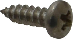 Value Collection - #4 Pan Head Phillips Sheet Metal Screw - Stainless Steel, 3/8" Length Under Head, Grade 18-8 - USA Tool & Supply
