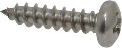 Value Collection - #6 Pan Head Phillips Sheet Metal Screw - Stainless Steel, 5/8" Length Under Head, Grade 18-8 - USA Tool & Supply