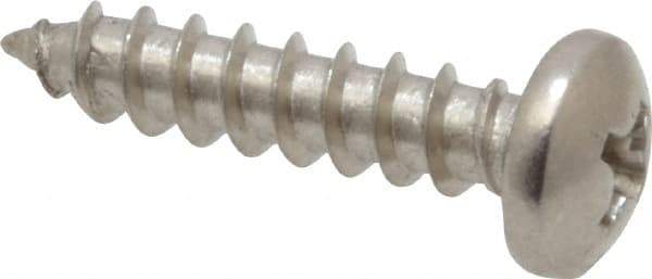 Value Collection - #8 Pan Head Phillips Sheet Metal Screw - Stainless Steel, 3/4" Length Under Head, Grade 18-8 - USA Tool & Supply
