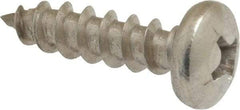 Value Collection - #10 Pan Head Phillips Sheet Metal Screw - Stainless Steel, 3/4" Length Under Head, Grade 18-8 - USA Tool & Supply