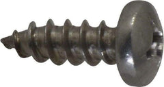 Value Collection - #14 Pan Head Phillips Sheet Metal Screw - Stainless Steel, 3/4" Length Under Head, Grade 18-8 - USA Tool & Supply