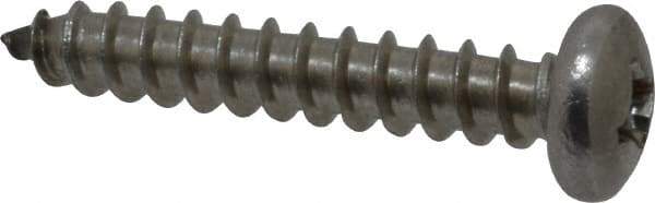 Value Collection - #14 Pan Head Phillips Sheet Metal Screw - Stainless Steel, 1-1/2" Length Under Head, Grade 18-8 - USA Tool & Supply