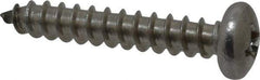 Value Collection - #14 Pan Head Phillips Sheet Metal Screw - Stainless Steel, 1-1/2" Length Under Head, Grade 18-8 - USA Tool & Supply