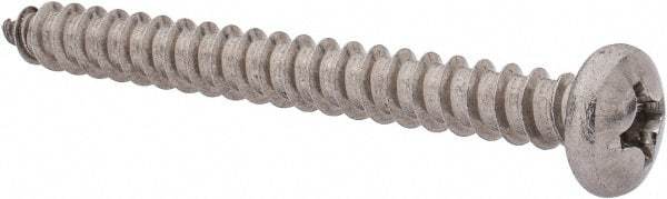 Value Collection - #14 Pan Head Phillips Sheet Metal Screw - Stainless Steel, 2-1/2" Length Under Head, Grade 18-8 - USA Tool & Supply